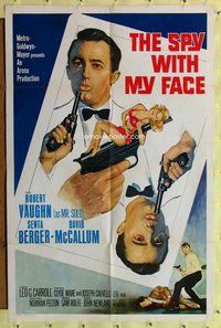 e832 SPY WITH MY FACE one-sheet movie poster '66 Vaughn, Man from UNCLE!