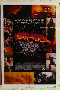 e838 STAR TREK 2 one-sheet movie poster '82 Leonard Nimoy, William Shatner