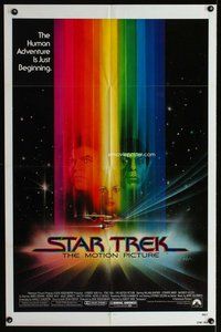 e837 STAR TREK one-sheet movie poster '79 Shatner, Nimoy, Bob Peak art!