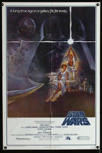 e840 STAR WARS style A 1sh movie poster '77 George Lucas classic!