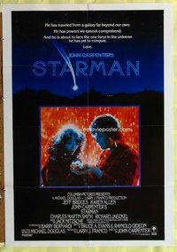 e841 STARMAN int'l one-sheet movie poster '84 John Carpenter, Jeff Bridges