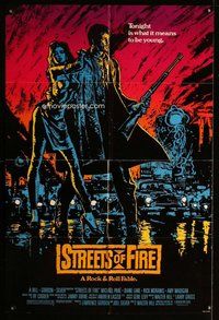 e850 STREETS OF FIRE one-sheet movie poster '84 Walter Hill, rock & roll!