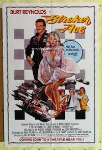 e852 STROKER ACE advance one-sheet movie poster '83 Burt Reynolds, Drew art!