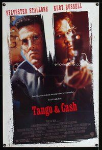 e870 TANGO & CASH one-sheet movie poster '89 Kurt Russell, Stallone