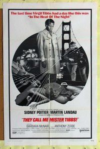 e878 THEY CALL ME MISTER TIBBS one-sheet movie poster '70 Sidney Poitier