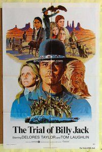 e904 TRIAL OF BILLY JACK one-sheet movie poster '75 Tom Laughlin, Salle art