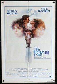 e913 TURNING POINT one-sheet movie poster '77 Shirley MacLaine, Bancroft