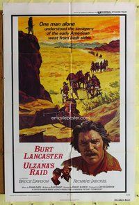 e920 ULZANA'S RAID one-sheet movie poster '72 Burt Lancaster, Robert Aldrich