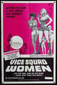 e933 VICE SQUAD WOMEN one-sheet movie poster '73 Sonny Blaze, sexy artwork!