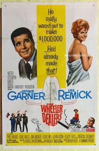 e954 WHEELER DEALERS one-sheet movie poster '63 James Garner, Lee Remick