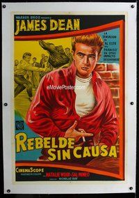 f013 REBEL WITHOUT A CAUSE Argentinean R60s Nicholas Ray, art of smoking bad teen James Dean!