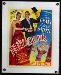 f127 NIGHT & DAY linen Belgian movie poster '46 Grant as Cole Porter!