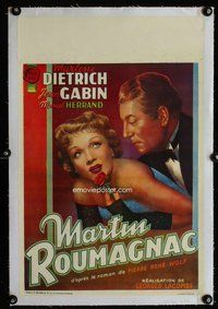 f128 ROOM UPSTAIRS linen Belgian movie poster '46 Marlene Dietrich