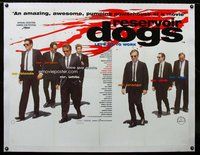 f253 RESERVOIR DOGS linen British quad movie poster '92 Tarantino