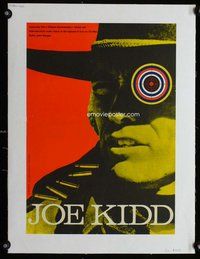 f092 JOE KIDD linen Czech movie poster '74 Clint Eastwood, John Sturges