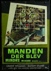 f110 INCREDIBLE SHRINKING MAN linen 1sh '57 cool image, modified for use in Denmark