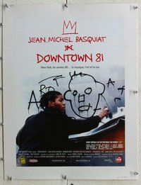 f172 DOWNTOWN 81 linen French 16x21 movie poster '81 Basquiat in NY!