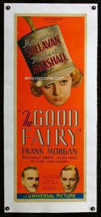 f281 GOOD FAIRY linen insert movie poster '35 Margaret Sullavan