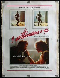 f043 9 1/2 WEEKS linen Italian one-panel movie poster '86 sexy Kim Basinger!