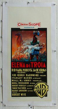 f195 HELEN OF TROY linen Italian locandina movie poster '56 Martinati