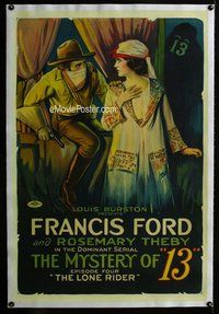 f423 MYSTERY OF 13 linen Chap 4 one-sheet movie poster '20 Dominant serial!