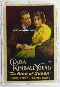 f448 RISE OF SUSAN linen one-sheet movie poster '16 Clara Kimball Young