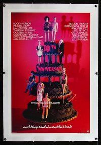 f452 ROCKY HORROR PICTURE SHOW linen one-sheet movie poster R85 cake image!