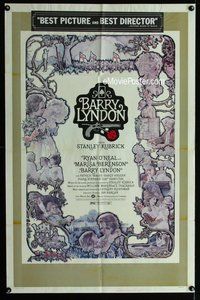g057 BARRY LYNDON one-sheet movie poster '75 Stanley Kubrick, Ryan O'Neal