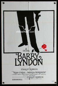 g056 BARRY LYNDON one-sheet movie poster '75 Jouineau Bourduge artwork!