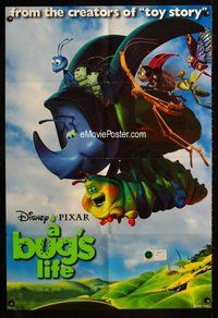g103 BUG'S LIFE DS one-sheet movie poster '98 Walt Disney, Pixar CG cartoon!