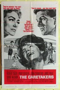 g110 CARETAKERS one-sheet movie poster '63 Stack, Bergen, Joan Crawford