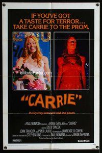 g112 CARRIE one-sheet movie poster '76 Sissy Spacek, Stephen King