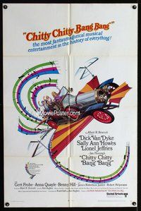 g120 CHITTY CHITTY BANG BANG one-sheet movie poster '69 Dick Van Dyke