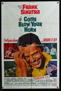g125 COME BLOW YOUR HORN one-sheet movie poster '63 Frank Sinatra