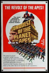 g133 CONQUEST OF THE PLANET OF THE APES style A one-sheet movie poster '72