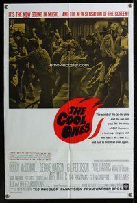 g141 COOL ONES one-sheet movie poster '67 Roddy McDowall, counter-culture!