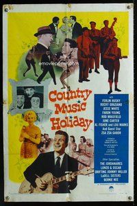 g147 COUNTRY MUSIC HOLIDAY one-sheet movie poster '58 Zsa Zsa Gabor