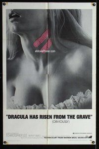 g179 DRACULA HAS RISEN FROM THE GRAVE one-sheet movie poster '69 Hammer