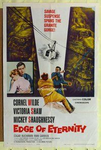 g182 EDGE OF ETERNITY one-sheet movie poster '59 Cornel Wilde, Don Siegel