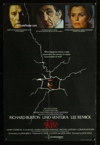 g436 MEDUSA TOUCH English one-sheet movie poster '78 Richard Burton