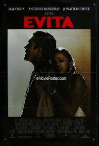 g192 EVITA one-sheet movie poster '96 Madonna, Antonio Banderas