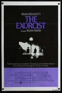 g194 EXORCIST int'l one-sheet movie poster '74 William Friedkin, Von Sydow