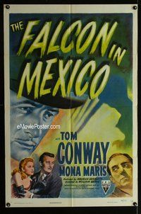 g200 FALCON IN MEXICO style A one-sheet movie poster '44 Tom Conway, noir!