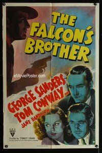 g205 FALCON'S BROTHER style A one-sheet movie poster '42 Conway & Sanders!