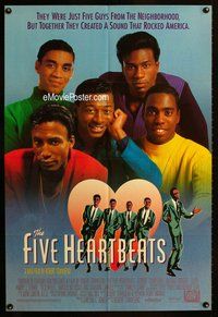 g212 FIVE HEARTBEATS one-sheet movie poster '91 Robert Townsend, R&B!