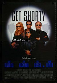 g247 GET SHORTY one-sheet movie poster '95 Travolta, DeVito, Hackman, Russo