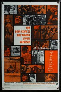 g302 HAVING A WILD WEEKEND one-sheet movie poster '65 The Dave Clark 5!