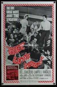 g310 HEY LET'S TWIST style A one-sheet movie poster '62 Joey Dee, rock!