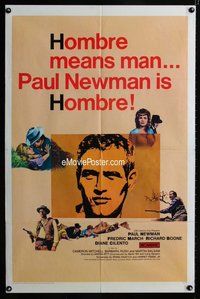 g315 HOMBRE one-sheet movie poster '66 Paul Newman, Martin Ritt, March