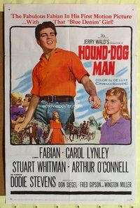 g321 HOUND-DOG MAN one-sheet movie poster '59 Fabian, Carol Lynley